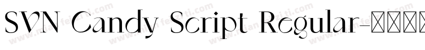 SVN Candy Script Regular字体转换